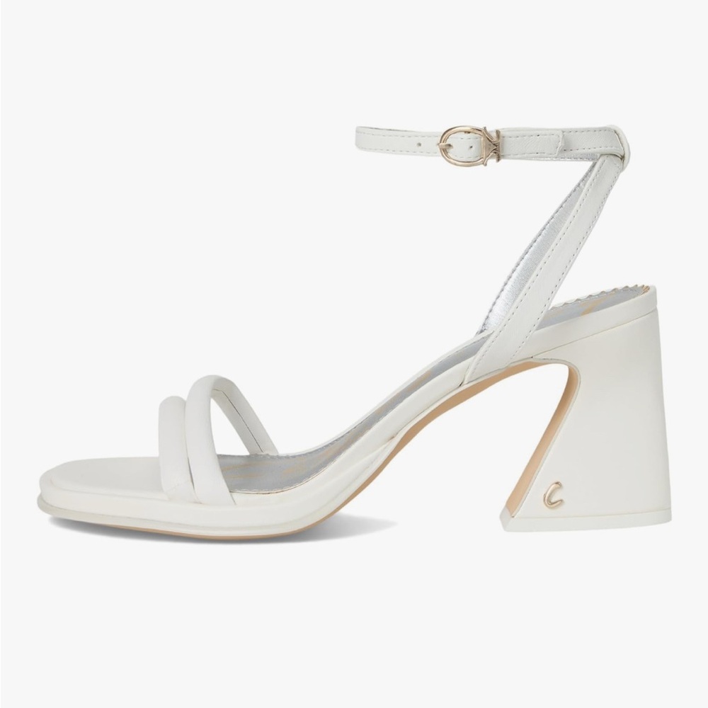 Circus by Sam Edelman White Ankle Strap Holly Heels